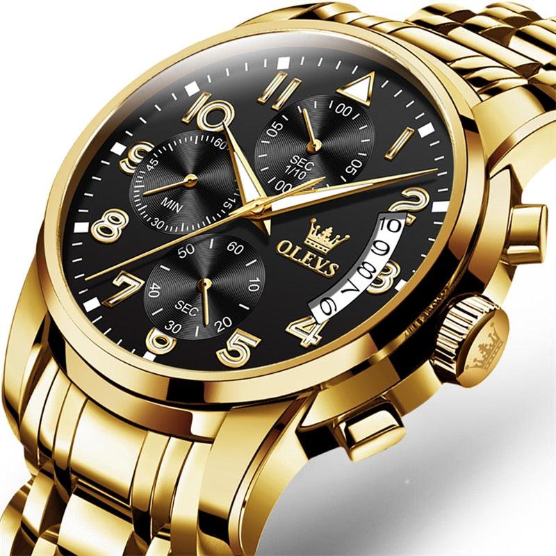 OLEVS fine gold watch