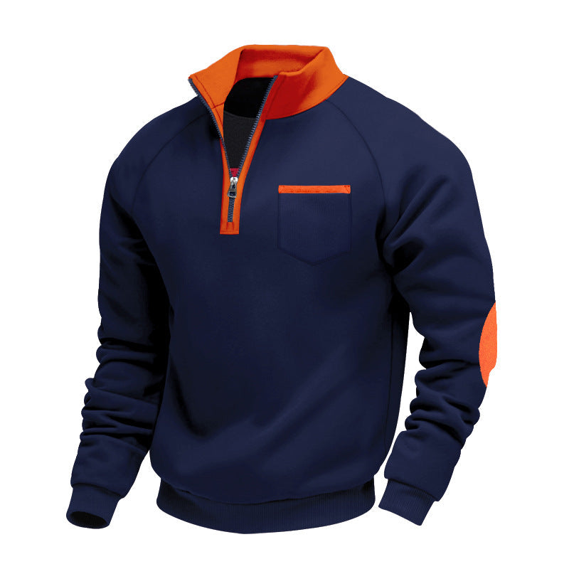 Trond – Fleece Sweatshirt Mit Viertelreißverschluss